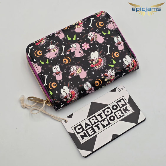 Loungefly Courage The Cowardly Dog Mini Backpack and Zip Around Wallet Set New - Picture 7 of 10